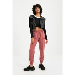 Trendyol Rose Embroidered Loose Jogger Knitted Sweatpants
