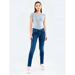 Big Star Woman's High waist Trousers 115616  Denim-358