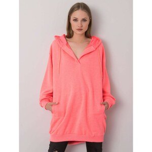 Fluo pink olive hoodie