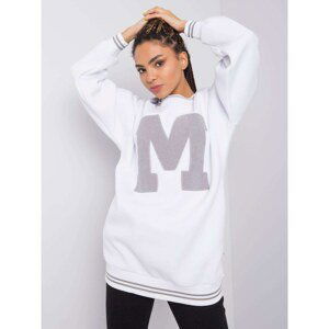 RUE PARIS Excessive white sweatshirt