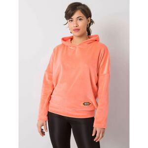 Hoodie RUE PARIS Peach velour