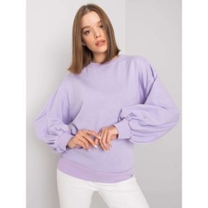 Purple sweatshirt with cut-out on the back