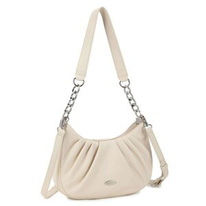 LUIGISANTO Champagne handbag with a detachable strap