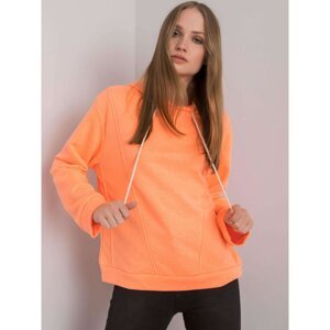 Fluo orange hoodie by Ema