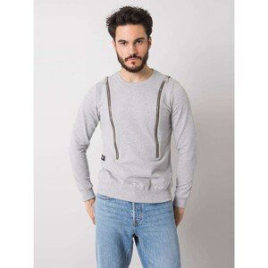 Men's Grey Cotton Sweatshirt