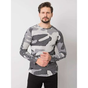 Gray sweatshirt for a man with patterns