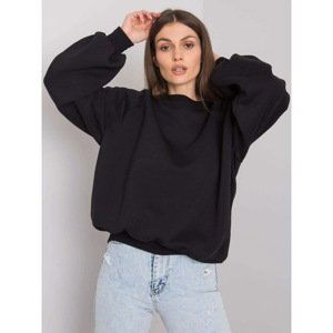 RUE PARIS Black smooth sweatshirt