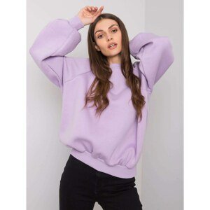 RUE PARIS Light purple plain sweatshirt