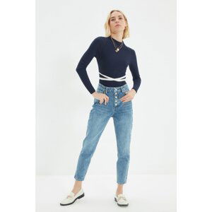 Trendyol Light Blue High Waist Mom Jeans