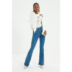 Trendyol Light Blue High Waist Flare Jeans