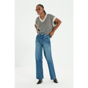 Trendyol Light Blue High Waist Wide Leg Jeans