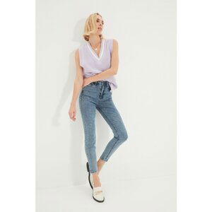 Trendyol Blue High Waist Skinny Jeans