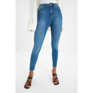 Trendyol Blue Normal Waist Skinny Jeans