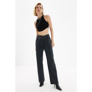 Trendyol Jeans - Gray - Wide leg