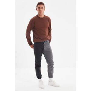 Trendyol Anthracite Men's Relax Jogger Double Colored Jeans