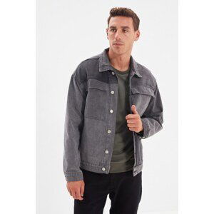 Trendyol Anthracite Men's Regular Fit Patchwork Jacket