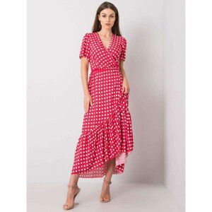 Red polka dot dress