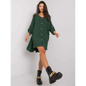 Dark green dress with collar