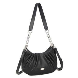 LUIGISANTO Black handbag with a detachable strap
