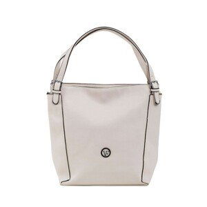 Cream women's shoulder bag