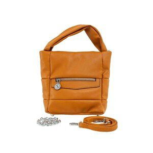 Light brown lady's handbag made of eco-leather