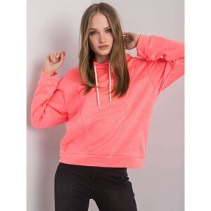 Fluo pink hoodie by Emma