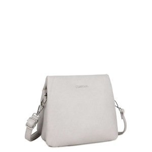 LUIGISANTO Beige and gray women's handbag