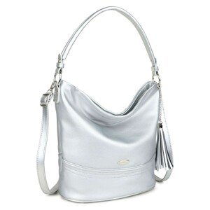LUIGISANTO silver women's shoulder bag