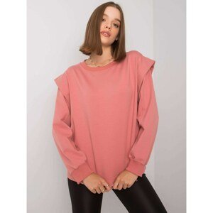 Dusty pink women's cotton sweatshirt