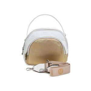 Lady's white-gold handbag with handle