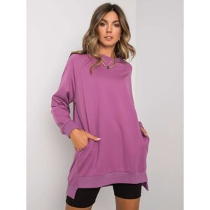 Purple sweatshirt with pockets
