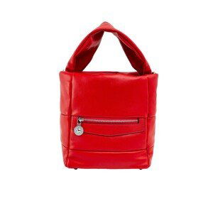 Red women's handbag made of ecological leather