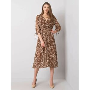 Brown patterned dress