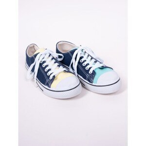 Yoclub Unisex's Classic Low Cut Sneaker Canvas Shoes OT-016/UNI Navy Blue