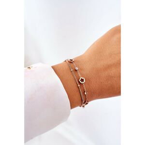 Bracelet On A Double Chain Rose Gold