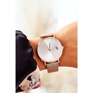 Watch With Big Dial GG Luxe Rose Gold