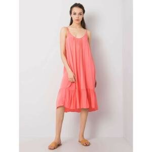 OCH BELLA Ladies coral dress with frill