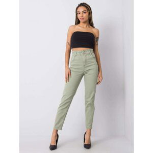 Beatrix RUE PARIS khaki jeans with high waist