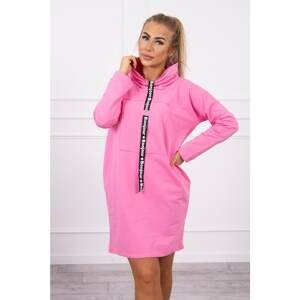 Dress with tie light pink