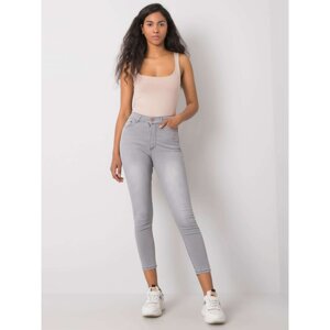 Kaleena grey jeans slim fit