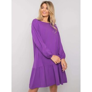Dark purple cotton dress
