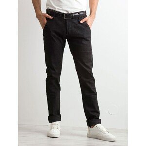 Men's black denim jeans