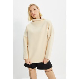Trendyol Stone Diver Fabric Oversize Knitted Sweatshirt