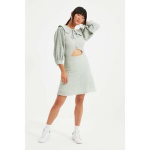 Trendyol Mint Cut-Out Detailed Square Dress