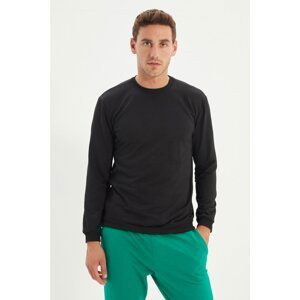 Trendyol Black Men's Regular Fit Sweatshirt