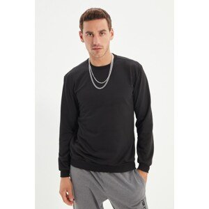 Trendyol Black Men's Regular Fit Sweatshirt