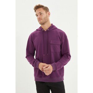 Trendyol Purple Men Regular Fit Sweatshirt