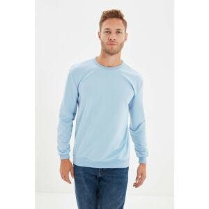 Trendyol Blue Men's Regular Fit Sweatshirt