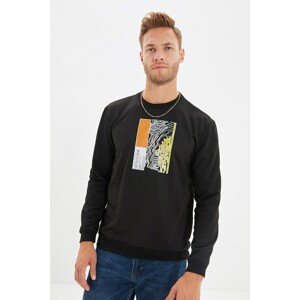 Trendyol Black Men Regular Fit Sweatshirt