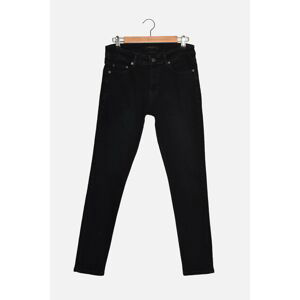 Trendyol Navy Blue Men's Super Skinny Rake Destroyed Jeans